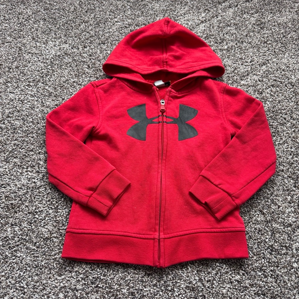 Under Armour Kids' Red Logo Hoodie